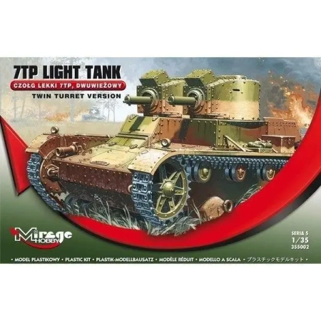Czołg Lekki Dwuwieżowy 7TP seria 5 - Mirage Hobby