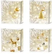 Torebka prezentowa L Boże Narodzenie szerokie dno