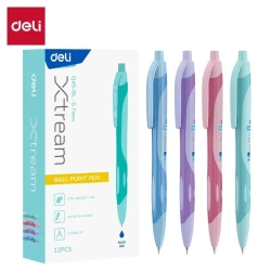 Długopis automat. 0,7mm Xtream nieb (12szt) DELI