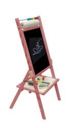 Tablica obrotowa z rolką papieru różowa - 3toysm