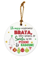 Zawieszka ceramiczna Boże Narodzenie - Kukartka