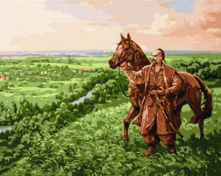 Malowanie po numerach - Kozacki duch 40x50cm - Ideyka