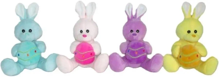 Zając króliczek z jajkiem 15cm MIX - Sun-Day