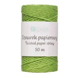 Sznurek papierowy skręcany 50m zielony - Dalprint