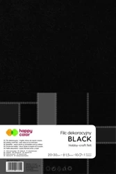 Filc dekoracyjny czarny 10szt HAPPY COLOR - GDD
