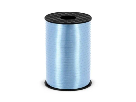 Wstążka plastikowa błękit 5mm/225m - PartyDeco