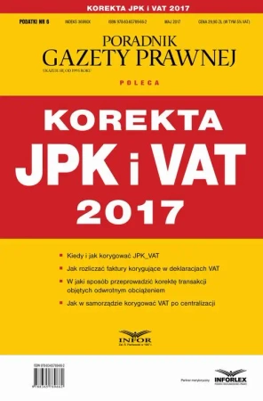 eBook Korekta JPK i VAT 2017 - Infor Pl
