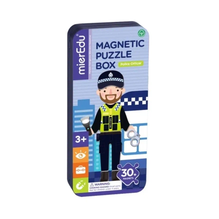 Puzzle magnetyczne Policjant - mierEdu
