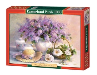 Puzzle 1000 Kwiaty i kapelusz CASTOR - Castorland