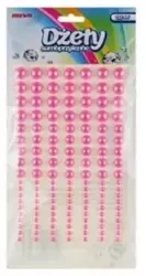 Dżety samoprzylepne różowe - 133 sztuki - Brewis
