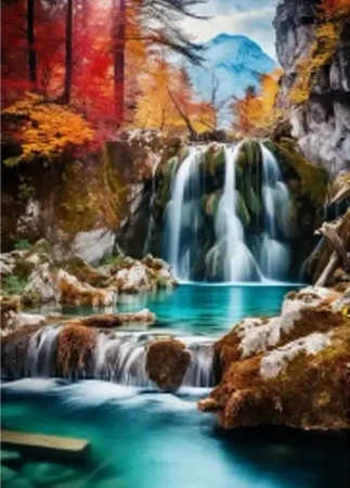 Diamentowa Mozaika Wodospad górska kaskada NO-2001357 - Norimpex