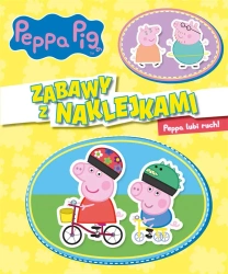 Peppa Pig. Zabawy z naklejkami. Peppa lubi ruch! - praca zbiorowa