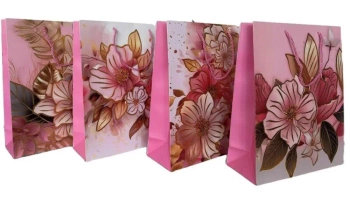 Torba prezentowa L kwiaty MIX - Wydawnictwo Diecezjalne i Drukarnia w Sandomierzu