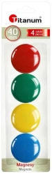 Magnesy do tablic 40mm 4szt - Titanum