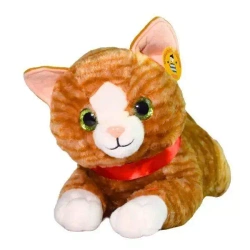 Pluszak Kot z Glosem 18cm Siedzacy Pregowany De