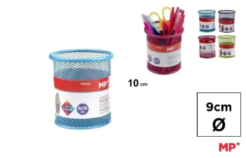 Pojemnik okrągły na długopisy 10x9cm MIX - MP Main Paper