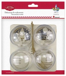 Zestaw do złożenia bombka akrylowa 70mm - Titanum