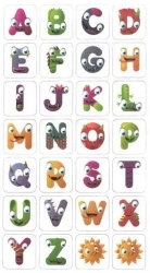 Magnesy 28szt Litery - Fandy