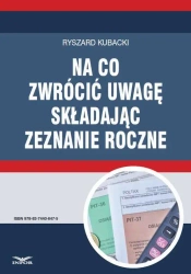 eBook Na co zwrócić uwagę składając zeznanie roczne - Ryszard Kubacki