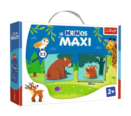 Gra Memos Maxi Zwierzęta i ich dzieci wer. ukraińska 02268 - Trefl PAP