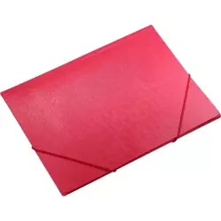 Teczka A4 z gumką czerwona faktura kory - Titanum