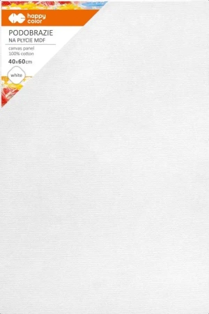 Podobrazie bawełniane 40x60cm białe HAPPY COLOR - GDD