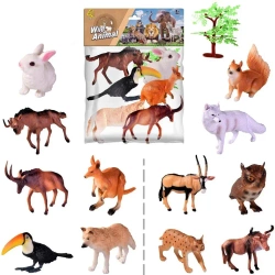 Zwierzęta dzikie zoo 6szt MIX - Trifox