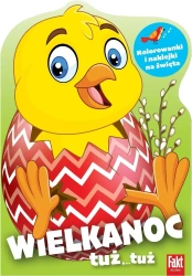 Wielkanoc tuż...tuż. Kolorowanki z naklejkami.. - praca zbiorowa