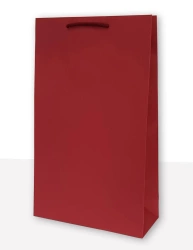 Torebki prezentowe jednobarwna T4 bordowa 10 sztuk - MER PLUS