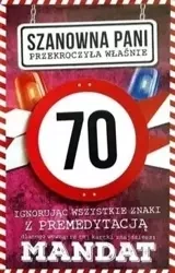 Karnet Urodziny 70 damskie JCX - 018 - YEKU