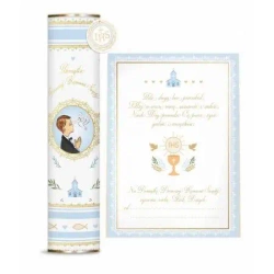 Tuba Pamiątka Komunijna niebieska - Henry