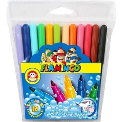 Flamastry spieralne 12 kolorów - Titanum