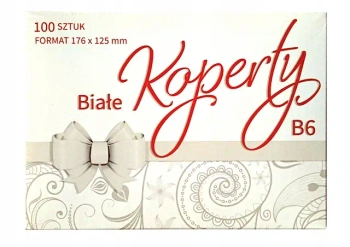 Koperty białe KB6 176x125 100 szt. Ogólne zest. 523 Kolor - Białe - POL-MAK