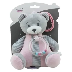Pozytywka Miś różowy 18 cm - TULILO