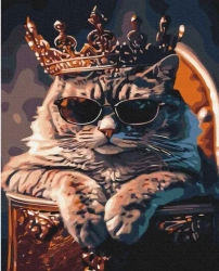 Malowanie po numerach - Władza u kotów 40x50cm - Twoje Hobby