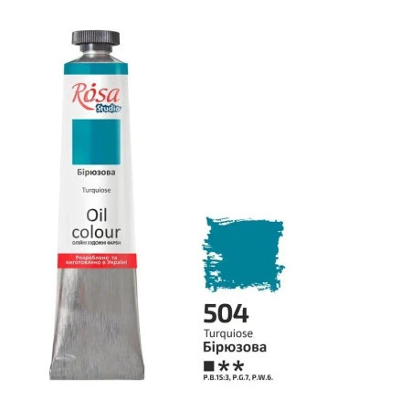 Farba olejna turquoise 504 45ml - Rosa