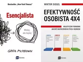Esencjalista + Efektywność osobista 4x4 - Greg McKeown, Michał Lipa