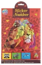 Naklejanie po numerach A4 Lew - Grafix