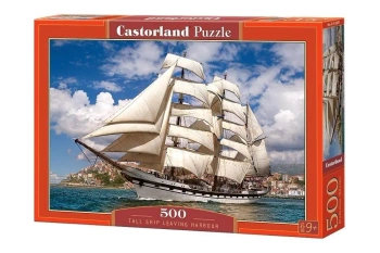 Puzzle 500 Tall Ship Leaving Harbour CASTOR - Castorland