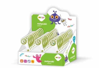 Nożyczki szkolne 14,5cm (24szt) HAPPY COLOR - GDD