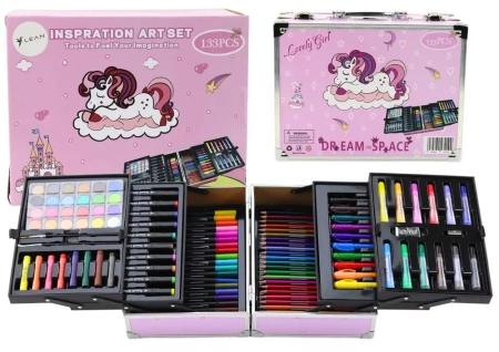 Zestaw artystyczny w walizce 133el - Leantoys