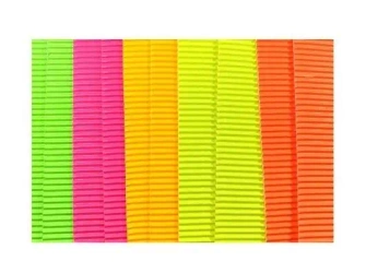 Tektura falista kolorowa fluo 25x35cm 10 arkuszy - Galeria Hobby