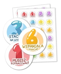 Naklejki motywacyjne - Oceny 48szt - LearnHow