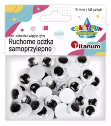 Craft-Fun. Ruchome oczka samoprzylepne (40 sztuk)