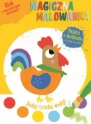 Magiczna malowanka z farbkami Kogucik