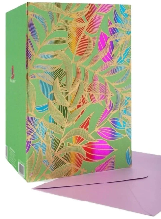 Karnet B6 JCT-19-11-14047 złocony Liście - Fresh