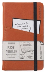 Bookaroo Notatnik Journal Pocket A6 - Brązowy - IF