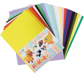 Tektura falista A4 24 arkusze mix - Alfa Pastello