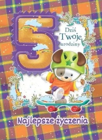 Kartka okolicznościowa Urodziny 5 MF05 - Trend