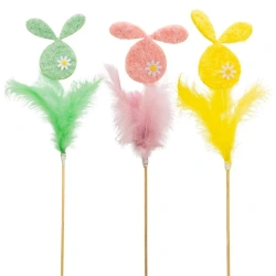 Króliczek z piórkami na piku - Brewis